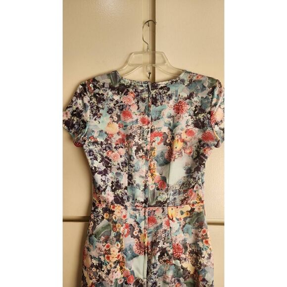 H and M Watercolor Floral Print Dress, Size 4, NWOT - Picture 12 of 12